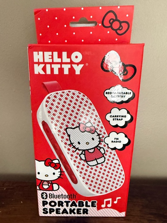 Hello Kitty Other - Hello Kitty Portable Bluetooth Speaker in Red and White